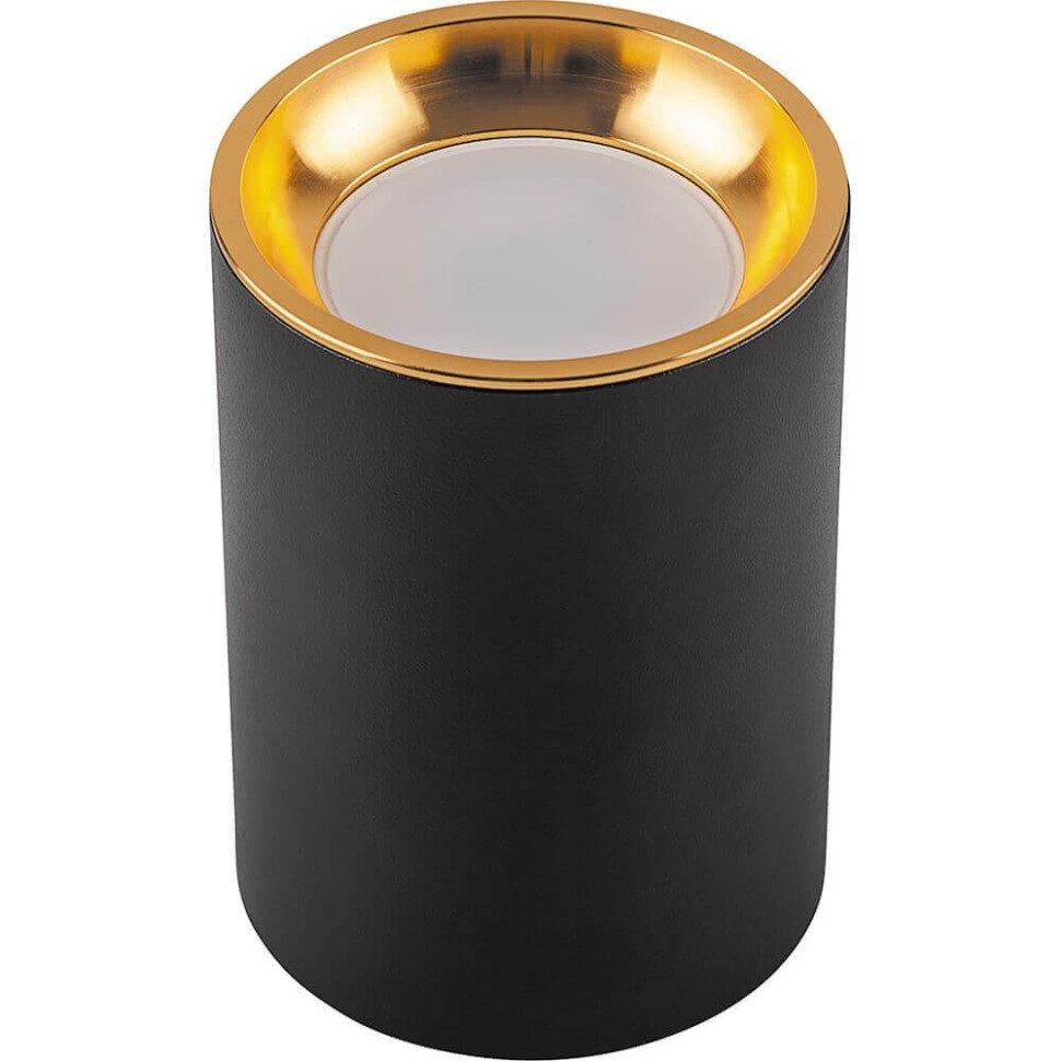 Светильник потолочный Feron ML175 MR16 35W 230V, черный, золото 32633 алюминиевый профиль feron