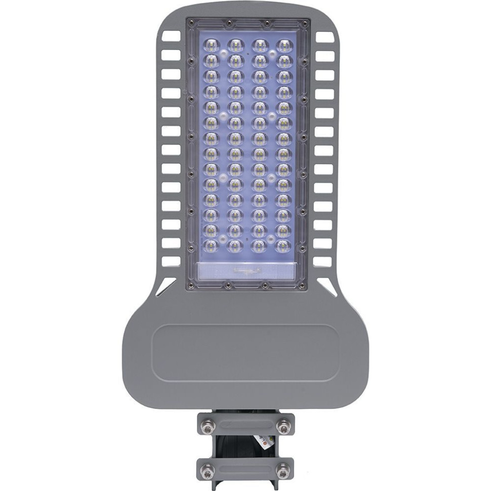 Светодиодный уличный фонарь консольный на столб Feron SP3050 80W 5000K 230V, серый 41266 фонарь на столб feron оптима 11562