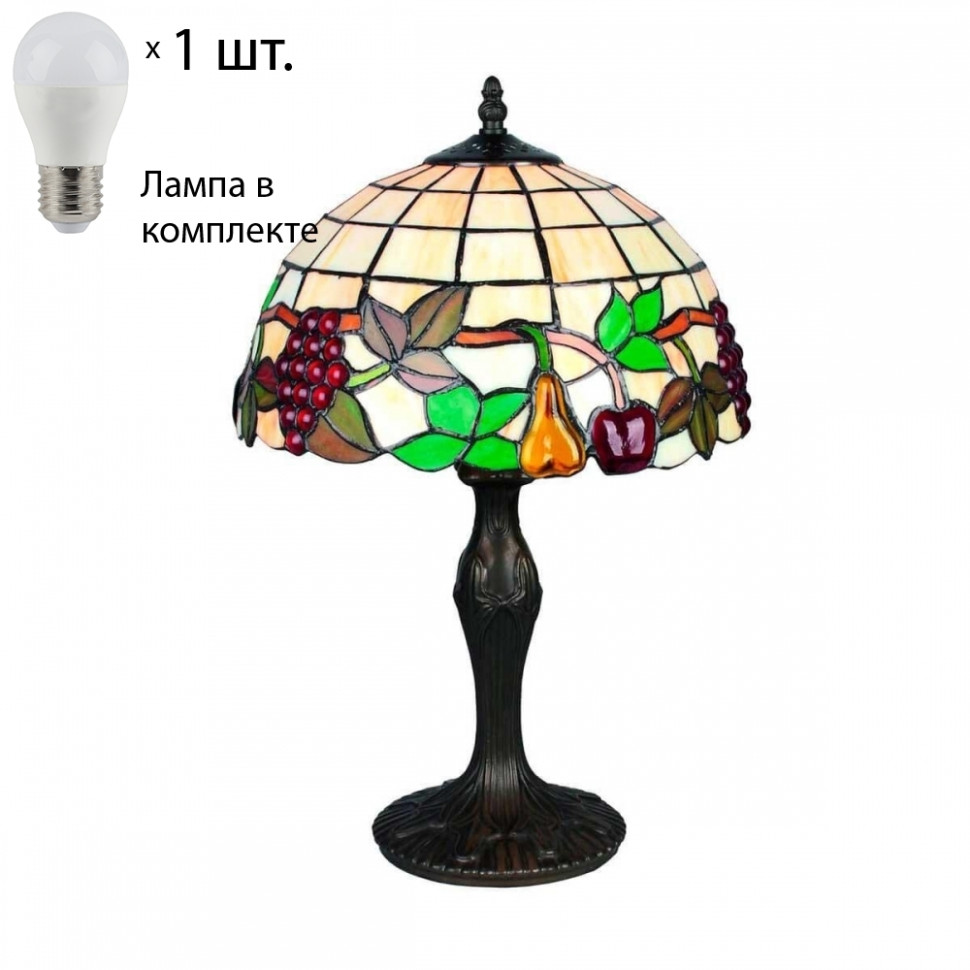 Настольная лампа с лампочкой Omnilux OML-80304-01+Lamps декоративная настольная лампа omnilux valois oml 82314 01