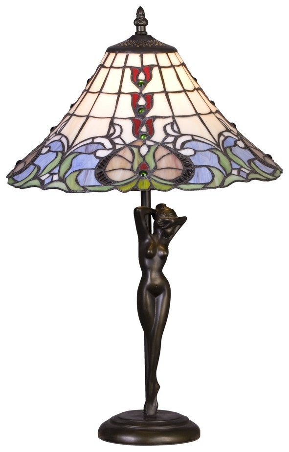 Необычная настольная лампа со светодиодной лампочкой E27, комплект от Lustrof. №151373-623463