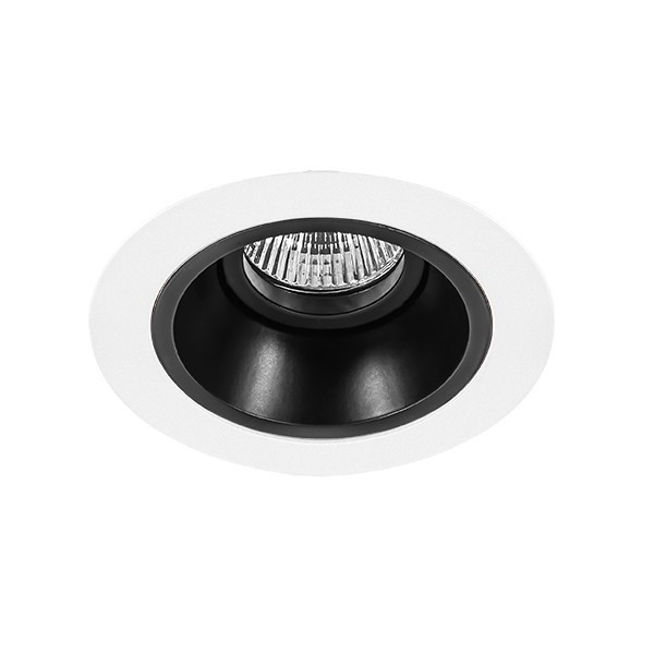 D61607 Встраиваемый точечный светильник Domino Round Lightstar (комплект из 214616+214607) рамка lightstar domino round 214696