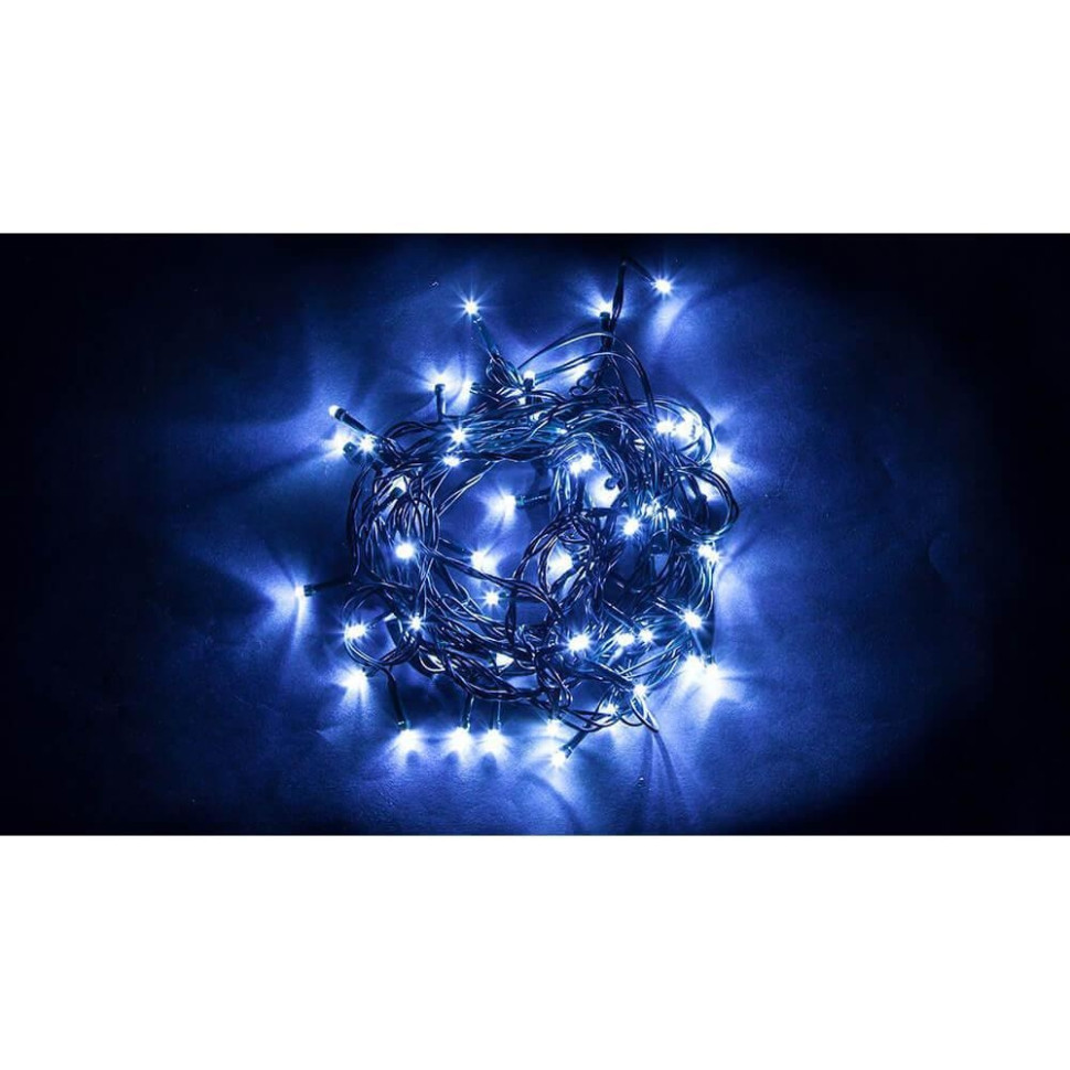 Светодиодная гирлянда Feron CL07 линейная 40м + 3м 230V синий c питанием от сети 32315 светодиодная гирлянда feron cl07 линейная 40м 3м 230v теплый белый c питанием от сети 26781
