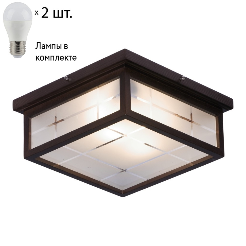 Потолочный светильник с лампочками Velante 548-727-02+Lamps, цвет темно-коричневый 548-727-02+Lamps - фото 1