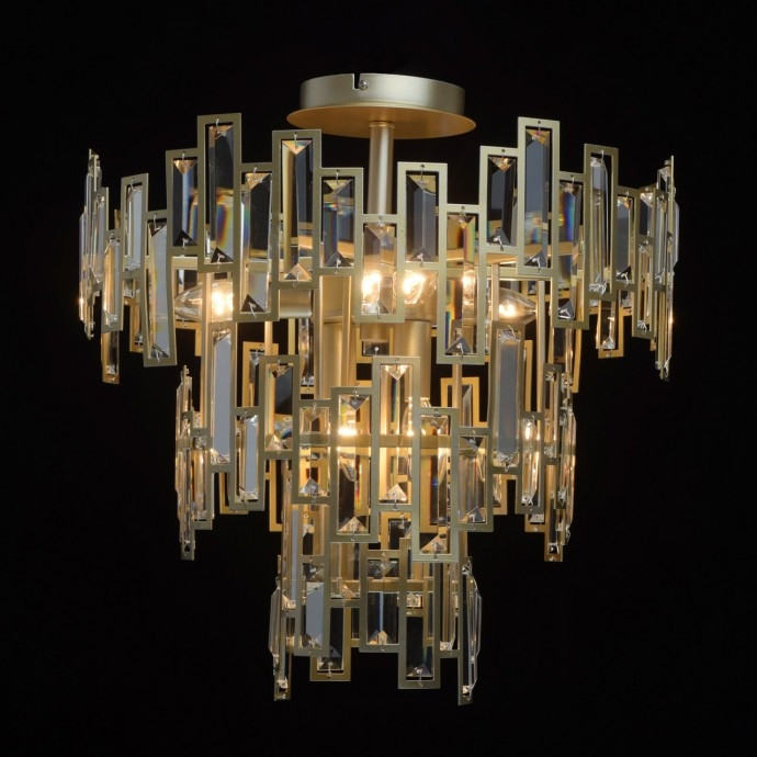 Потолочная люстра со светодиодными лампочками E14, комплект от Lustrof. №129405-667972, цвет золото - фото 2