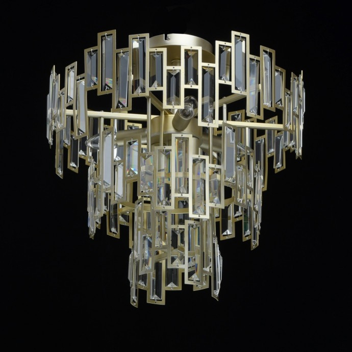 Потолочная люстра со светодиодными лампочками E14, комплект от Lustrof. №129405-667972, цвет золото - фото 3