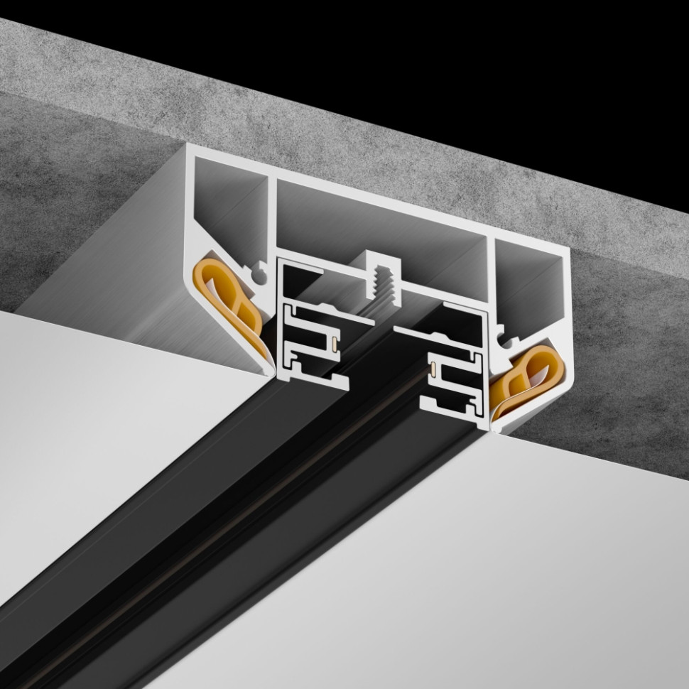 3м. Профиль для монтажа однофазного шинопровода в натяжной потолок Maytoni Accessories for tracks TRA001MP-11S - фото 2