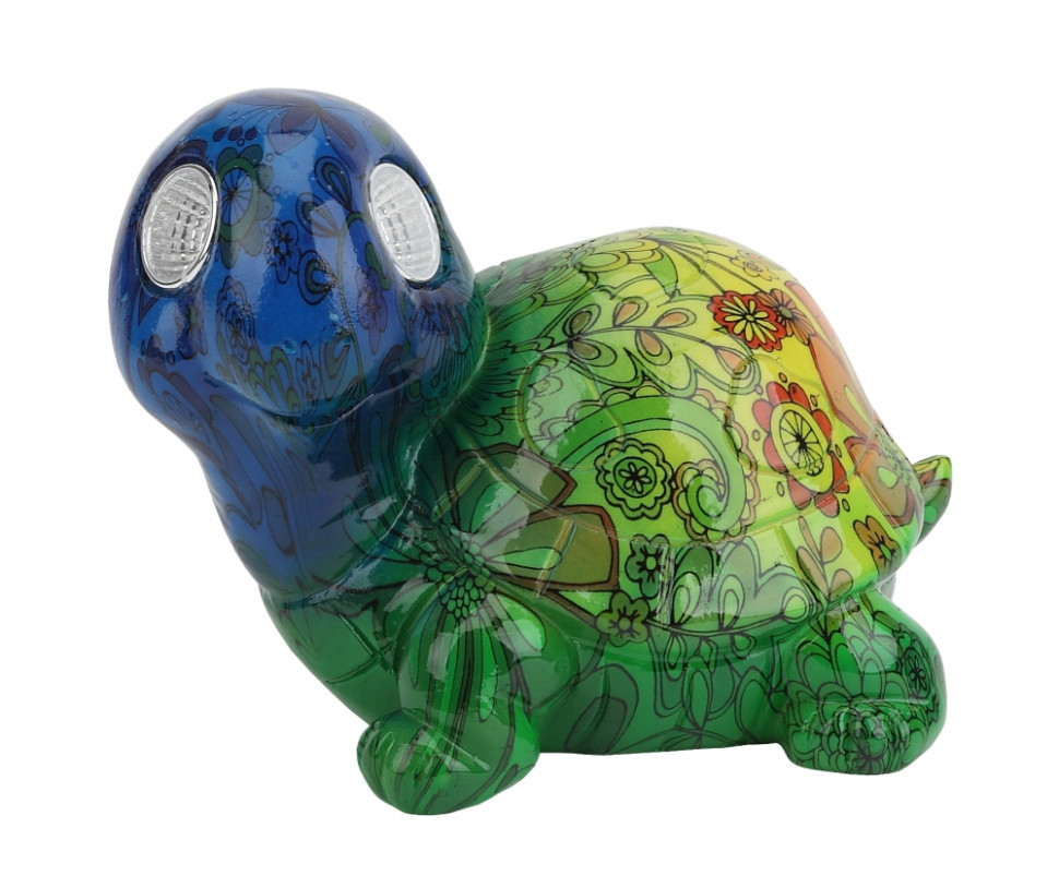 Садовый светильник. Черепаха на солнечной батарее Эра ERAFYS01-06 Б0038499 красноухая черепаха