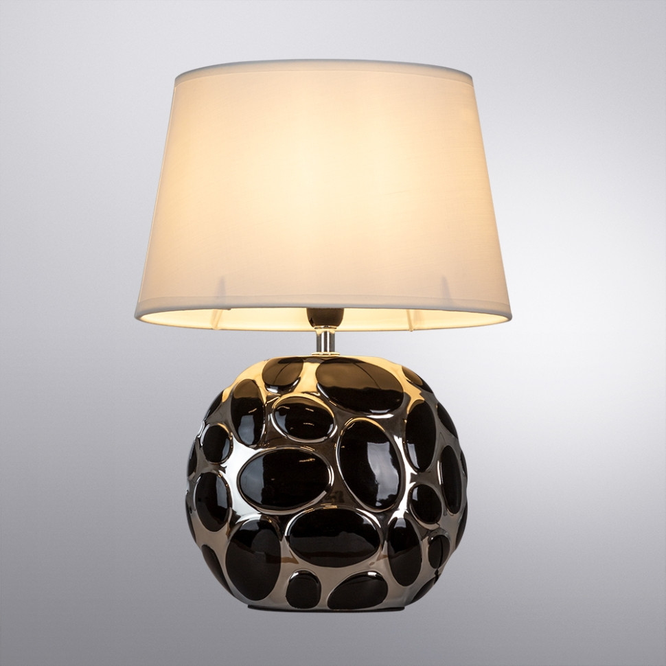 Декоративная настольная лампа Arte Lamp Poppy A4063LT-1CC, цвет ткань - фото 4
