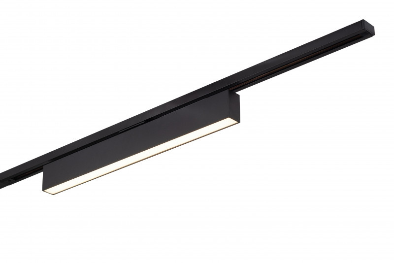 Однофазный LED светильник 20W 3000К для трека Denkirs DK6630-BK, цвет черный - фото 3