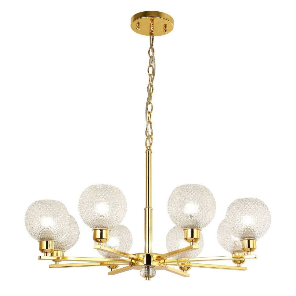 Люстра с лампочками, подвесная, комплект от Lustrof. №315220-617089, цвет светлое золото - фото 1