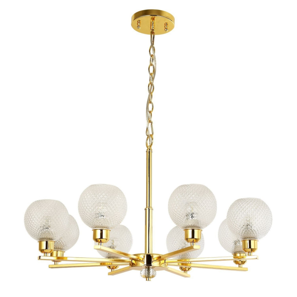 Люстра с лампочками, подвесная, комплект от Lustrof. №315220-617089, цвет светлое золото - фото 2