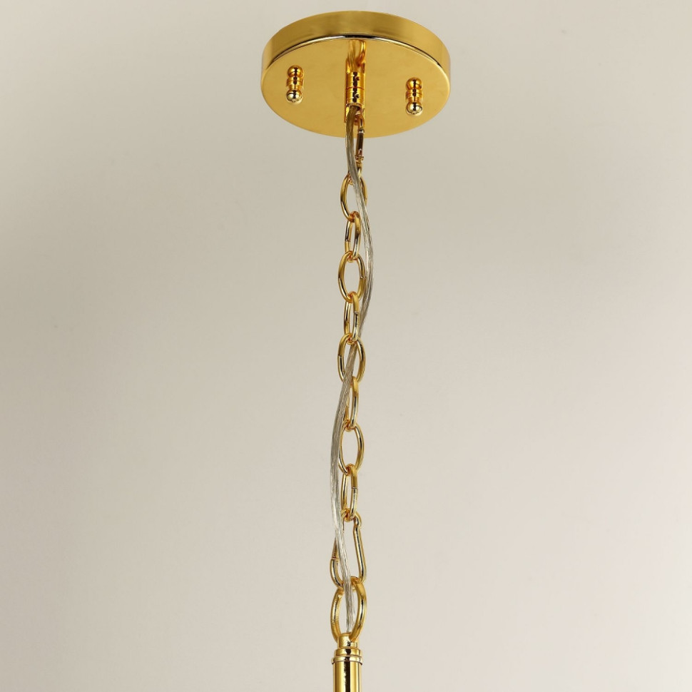 Люстра с лампочками, подвесная, комплект от Lustrof. №315220-617089, цвет светлое золото - фото 4