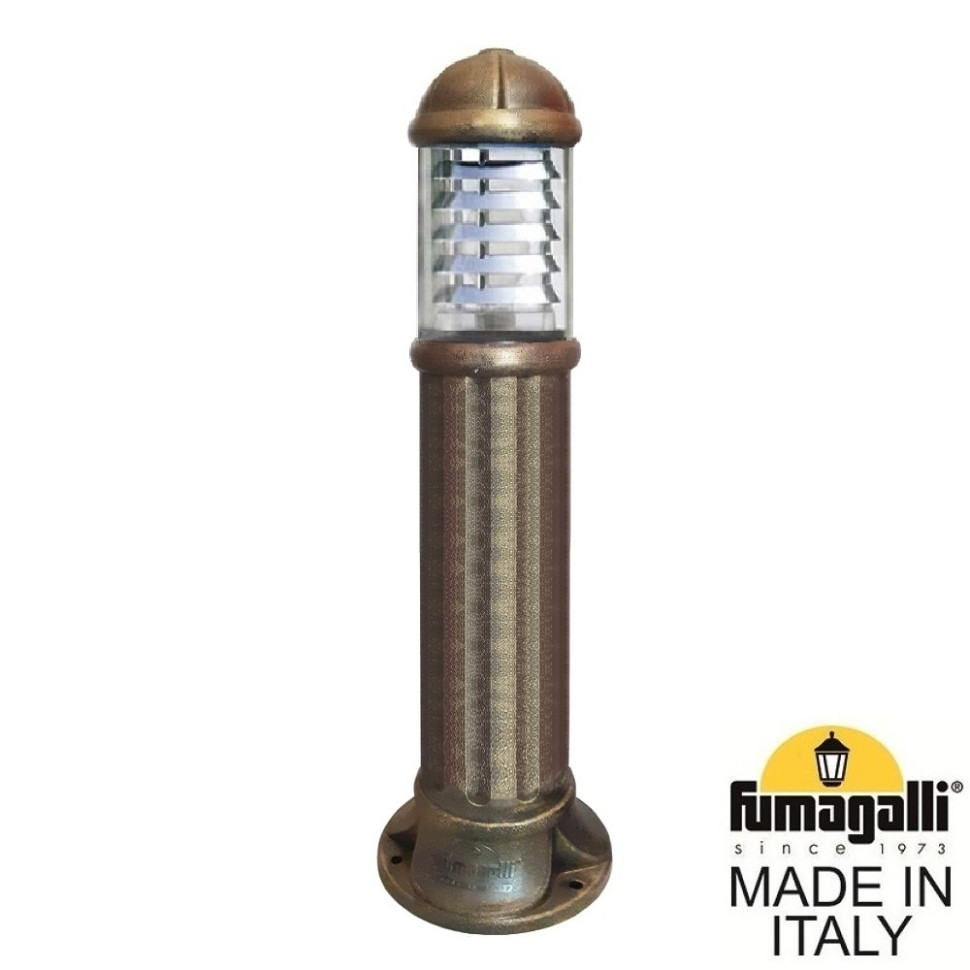 Садовый светильник-столб Fumagalli SAURO 800  D15.554.000.BXF1R.FC1, цвет античная бронза - фото 1