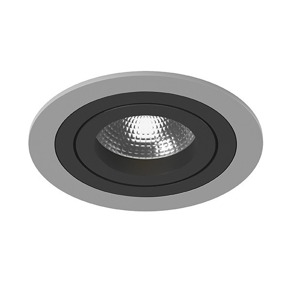 i61907 Встраиваемый точечный светильник Intero 16 Round Lightstar (217619+217607), цвет черный - фото 1