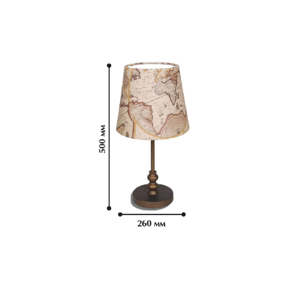 1122-1T Настольная лампа Favourite, цвет коричневый - фото 2