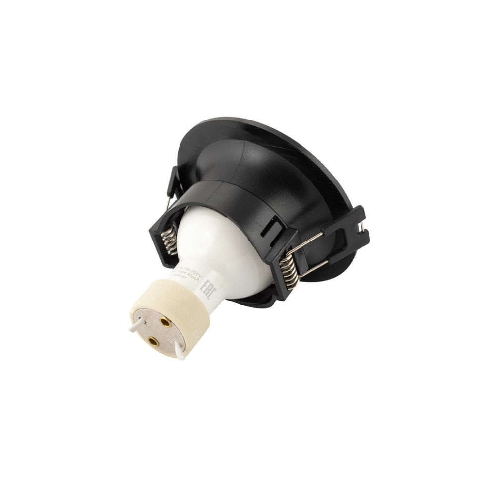 Точечный встраиваемый светильник Denkirs DK3024-BK, цвет черный - фото 2
