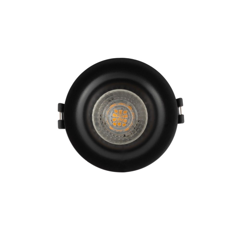 Точечный встраиваемый светильник Denkirs DK3024-BK, цвет черный - фото 3