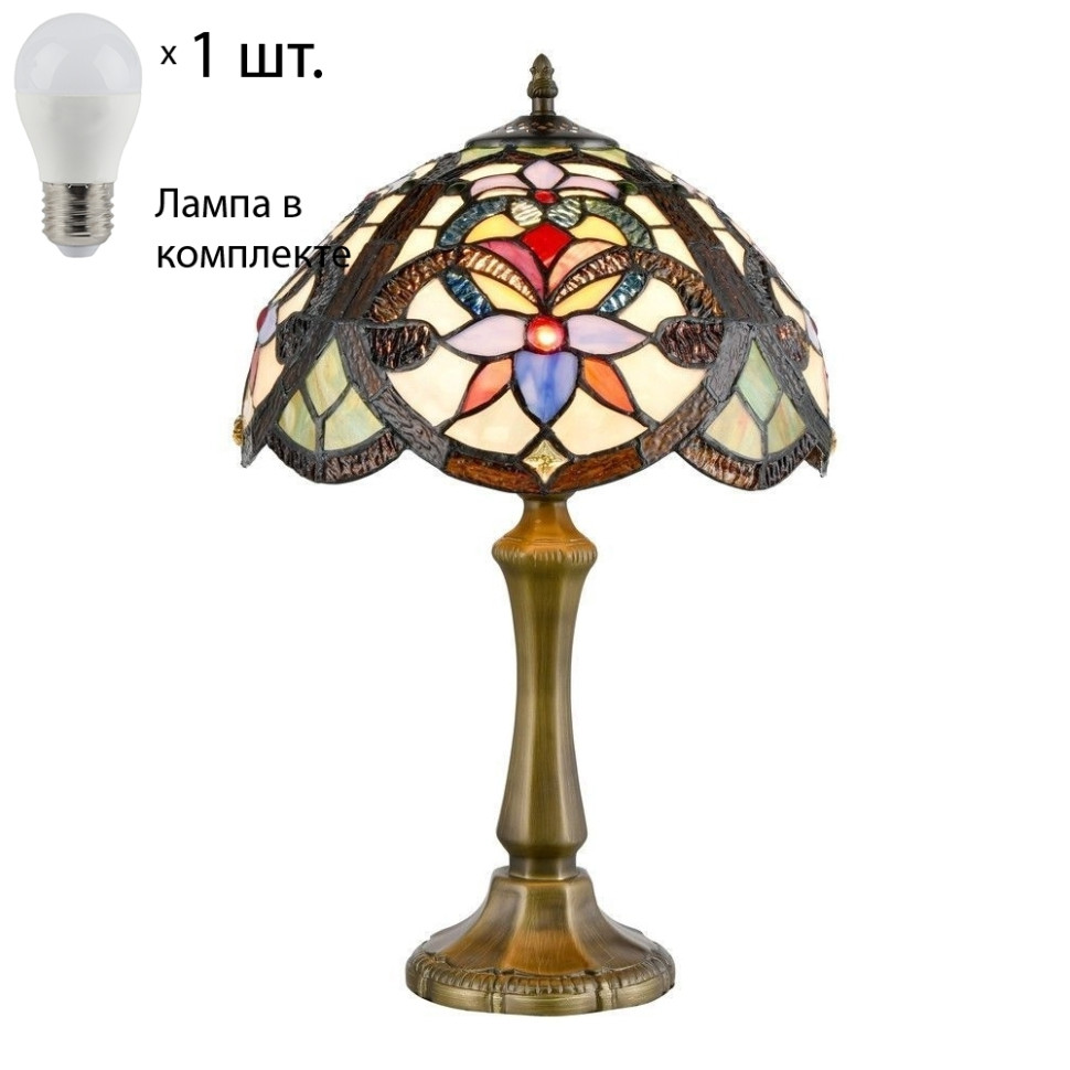 Настольная лампа с лампочкой Velante 826-804-01+Lamps, цвет бронза 826-804-01+Lamps - фото 1