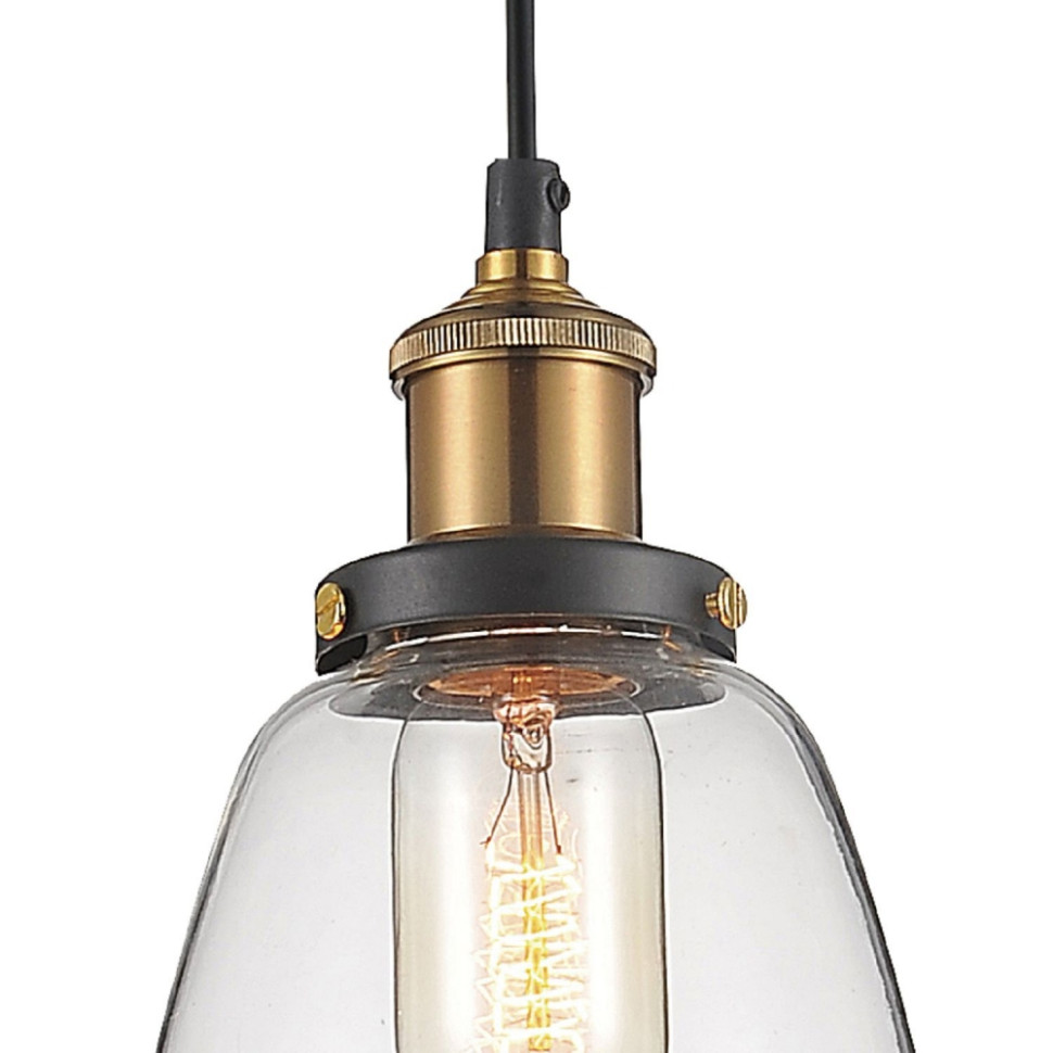 1874-1P Подвесной светильник Favourite Cascabel, цвет черный и античная бронза - фото 4