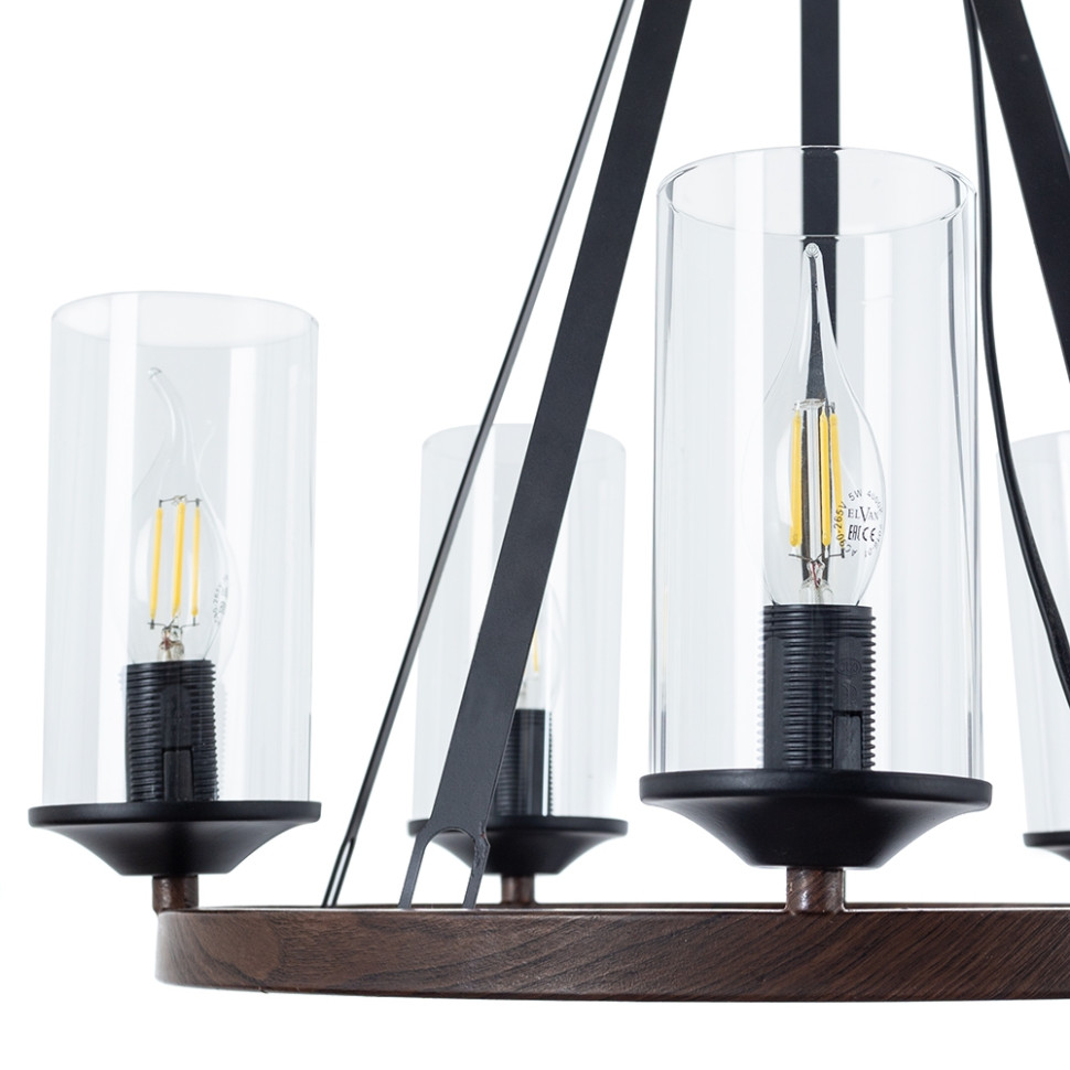 Подвесная люстра Arte Lamp Dalim с поддержкой Маруся A7014SP-5BK-М, цвет чёрный - фото 3