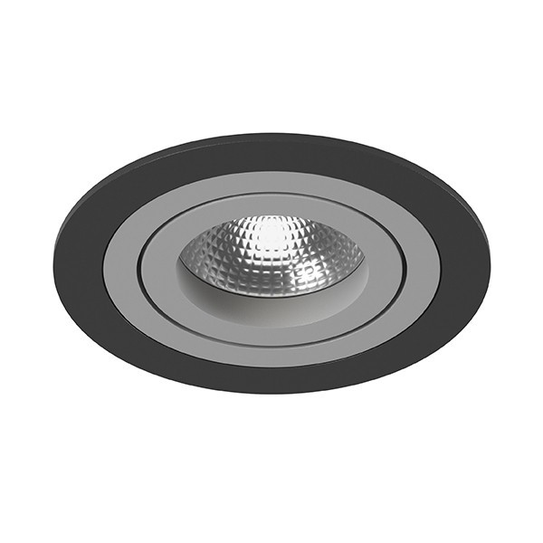 i61709 Встраиваемый точечный светильник Intero 16 Round Lightstar (комплект из 217617+217609), цвет черный - фото 1