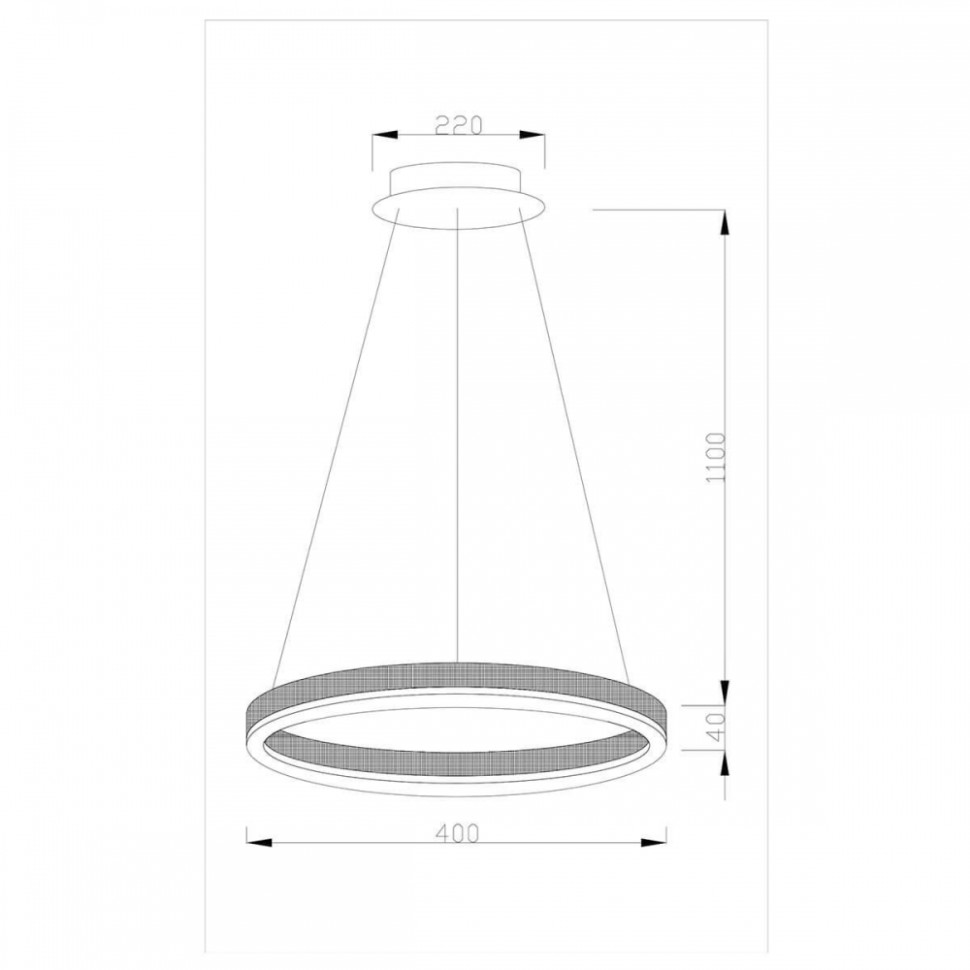 Подвесной светодиодный светильник Moderli Bona V1751-PL, цвет черный - фото 2