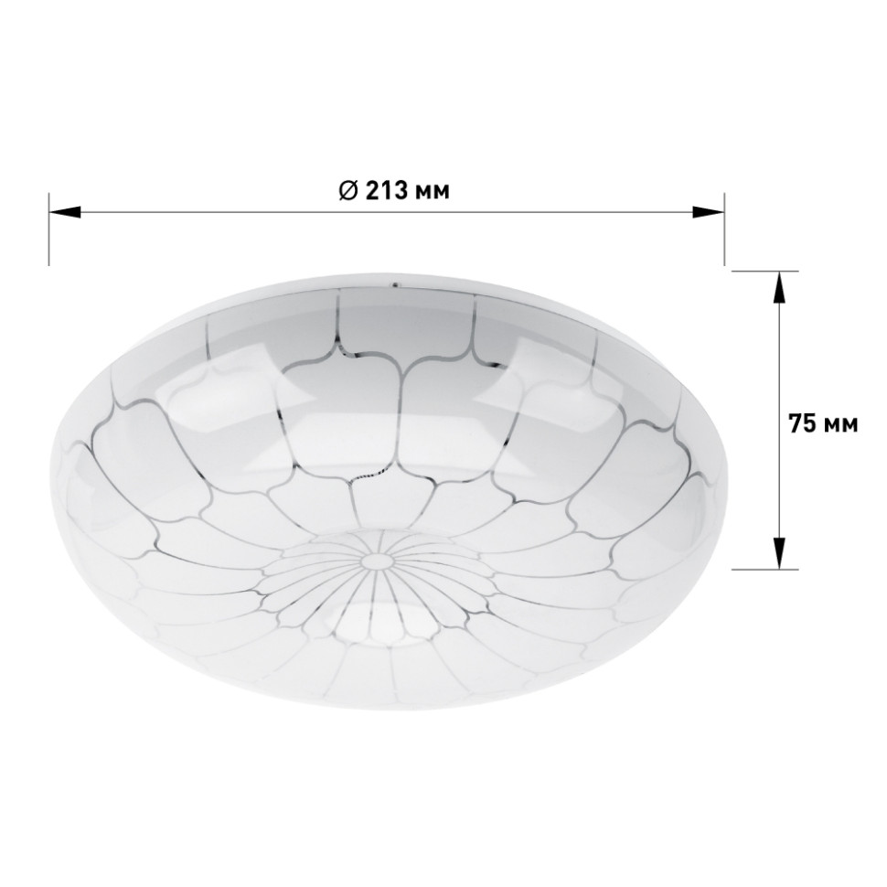 Потолочный светодиодный светильник Эра SPB-6 12-6,5K Pautina (Б0054066), цвет белый - фото 3