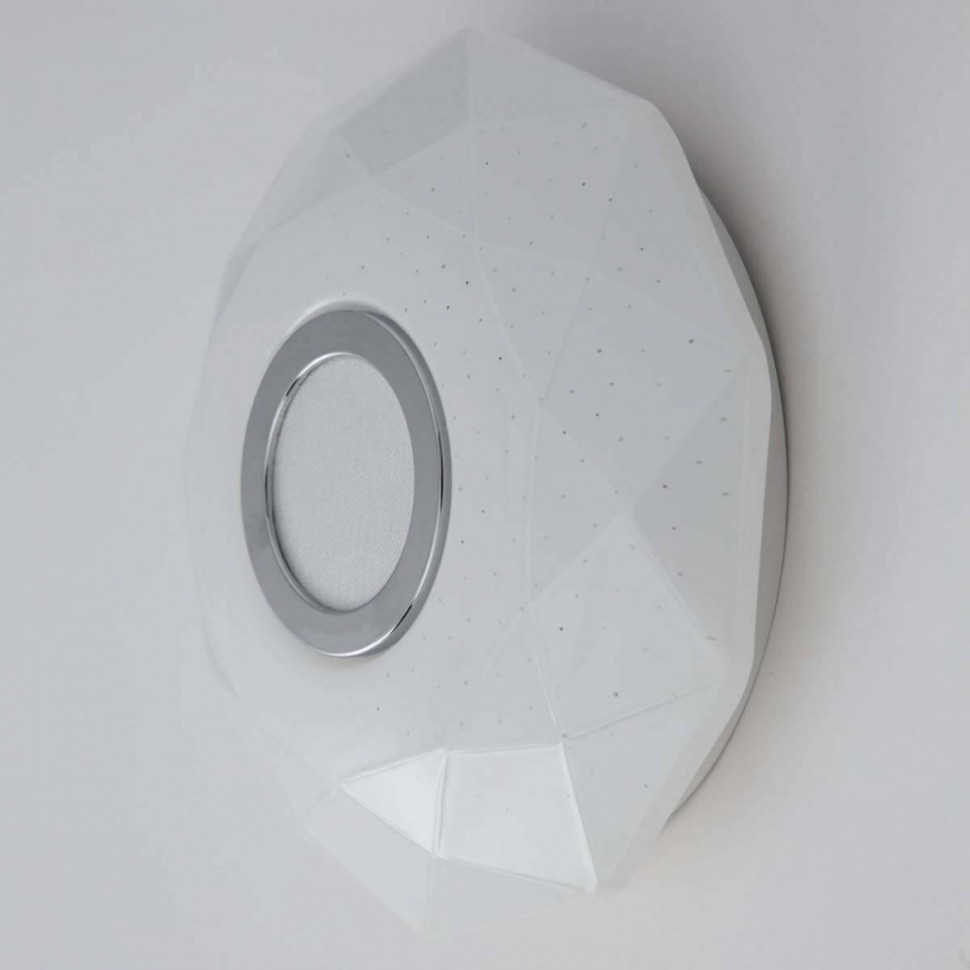 Потолочный светодиодный светильник с ПДУ Citilux Диамант Хром CL713B10, цвет белый - фото 3