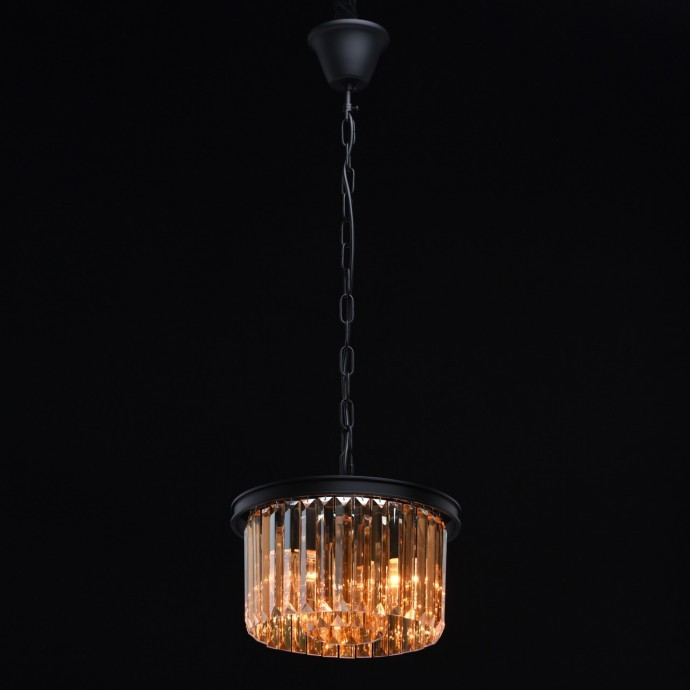Подвесная люстра со светодиодными лампочками E14, комплект от Lustrof. №143052-667979, цвет черный - фото 3