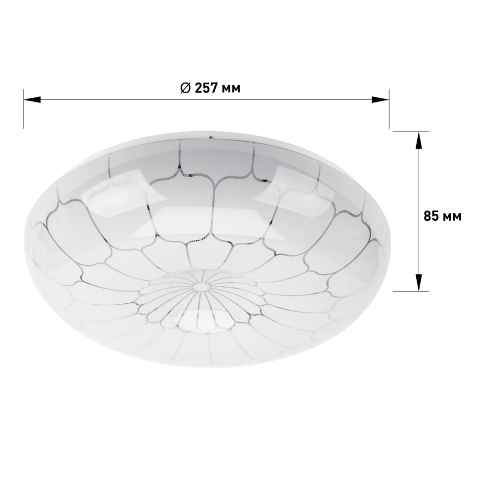 Потолочный светодиодный светильник Эра SPB-6-18-6,5K Pautina (Б0054068), цвет белый - фото 3