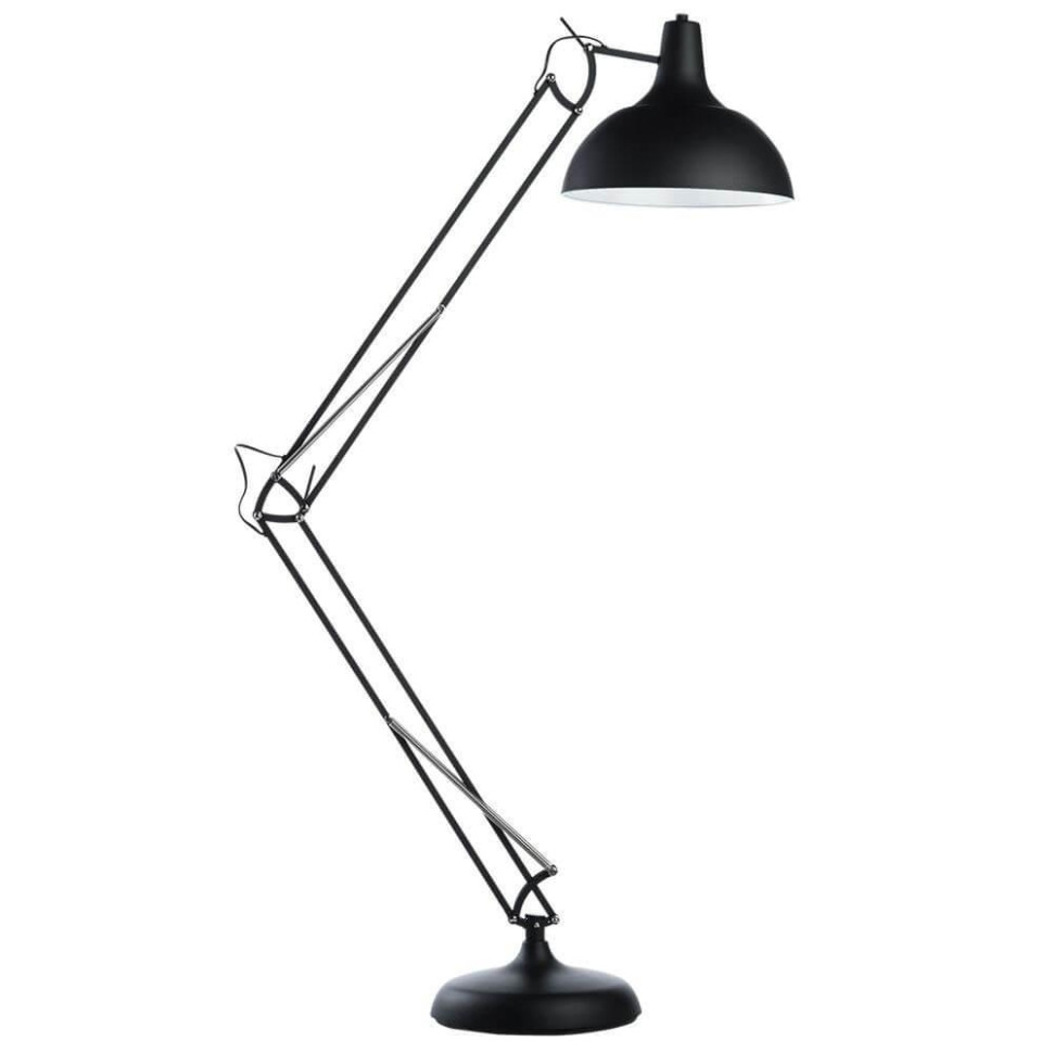 Торшер изогнутый в наборе с Led лампами. Комплект от Lustrof №34766-708727, цвет черный - фото 1