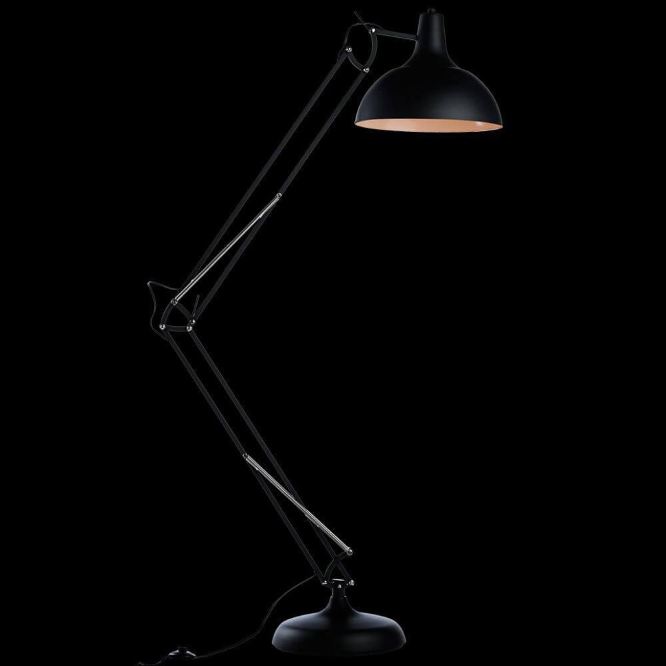 Торшер изогнутый в наборе с Led лампами. Комплект от Lustrof №34766-708727, цвет черный - фото 3