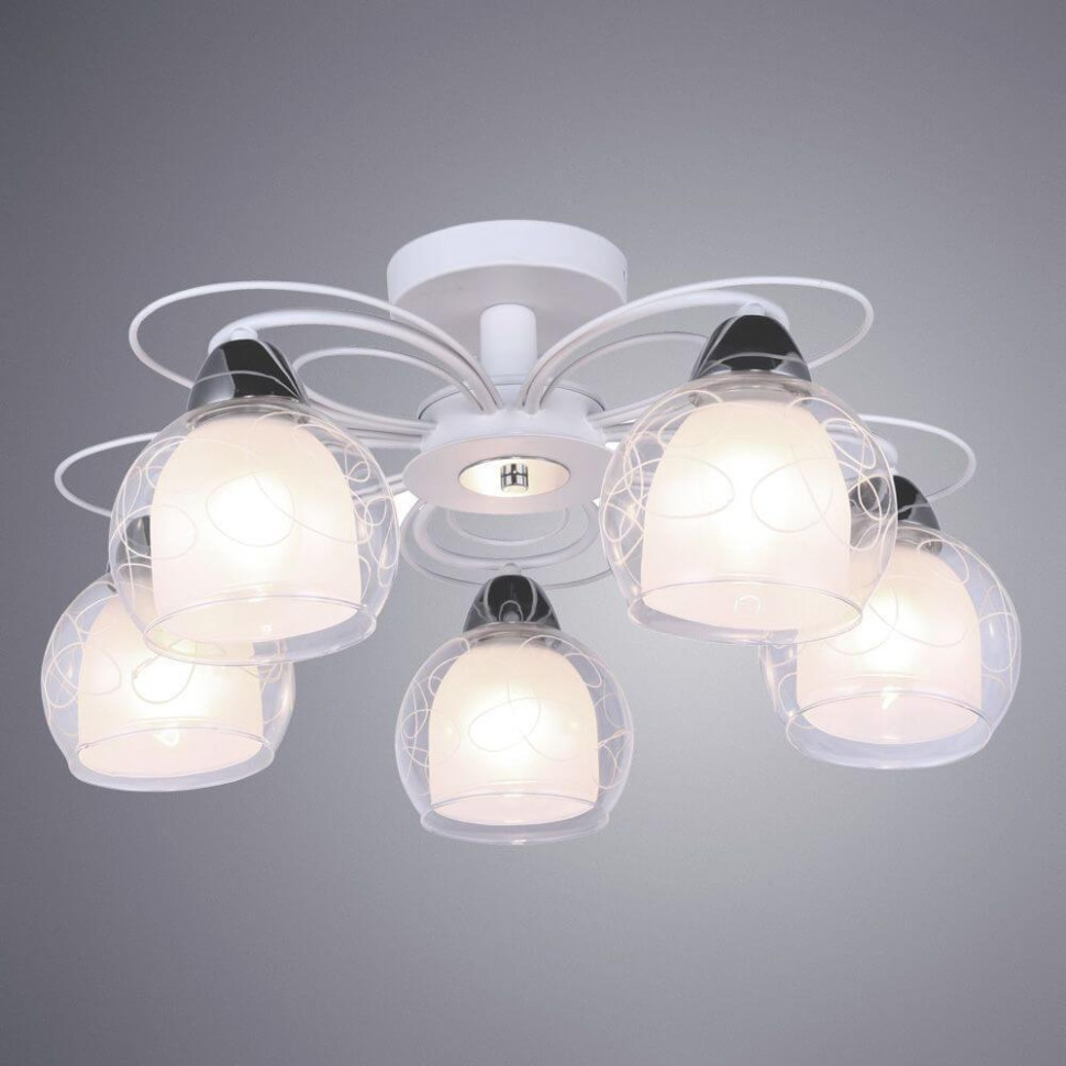 Люстра со светодиодными лампочками, комплект от Lustrof. №132623, цвет белый 132623-388724 - фото 4