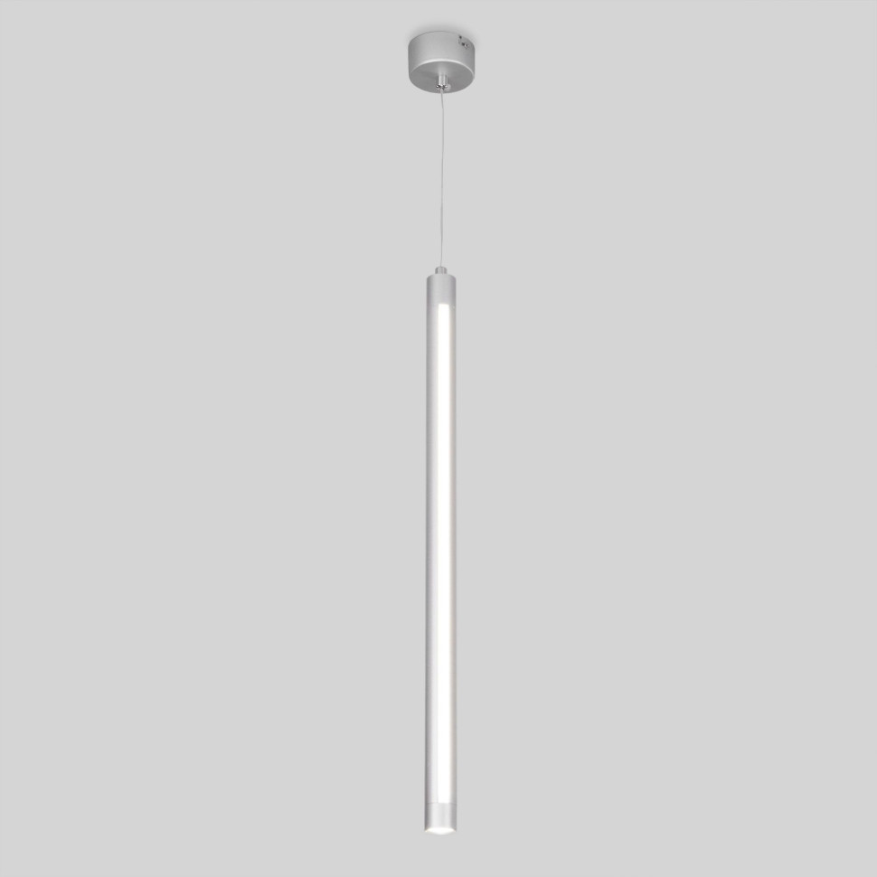 Подвесной светодиодный светильник Eurosvet Strong 50189/1 LED серебро (a048076) циркуляр в бровь пирсинг шар d 8мм пара серебро