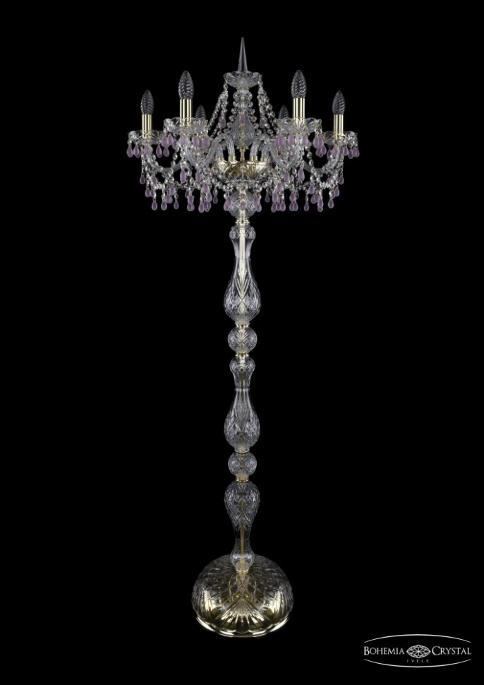 1410T1/6/195-160/G/V7010 Торшер Bohemia Ivele Crystal ваза хрустальная crystal bohemia 20 см