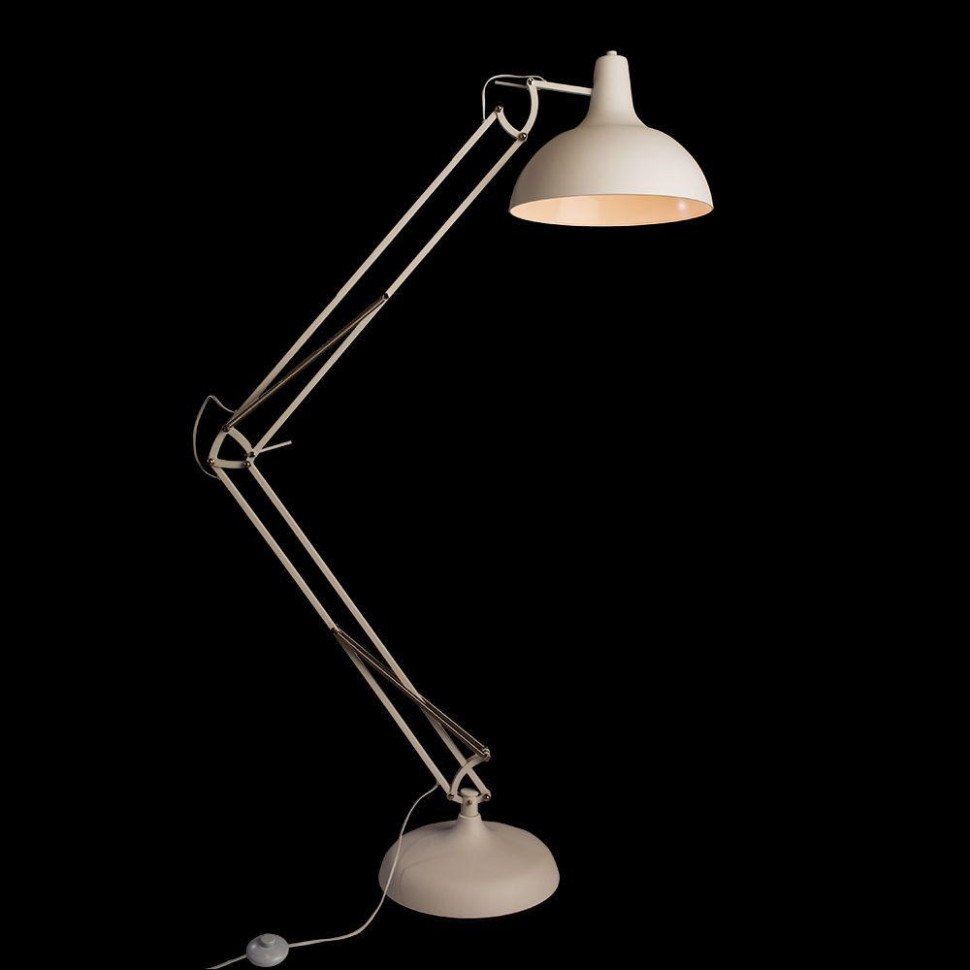 Торшер изогнутый в наборе с Led лампами. Комплект от Lustrof №34767-708728, цвет белый - фото 3