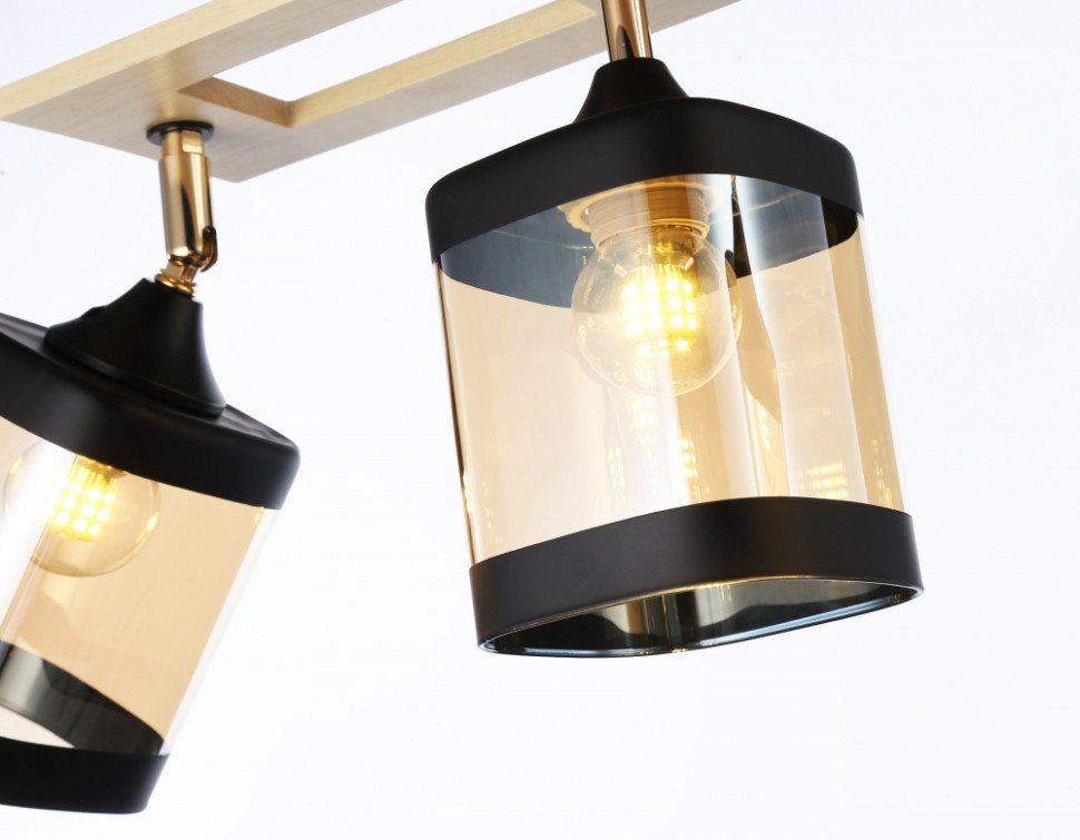 Потолочный светильник Traditional Ambrella light TR9527, цвет черный, золото, светлое дерево - фото 4