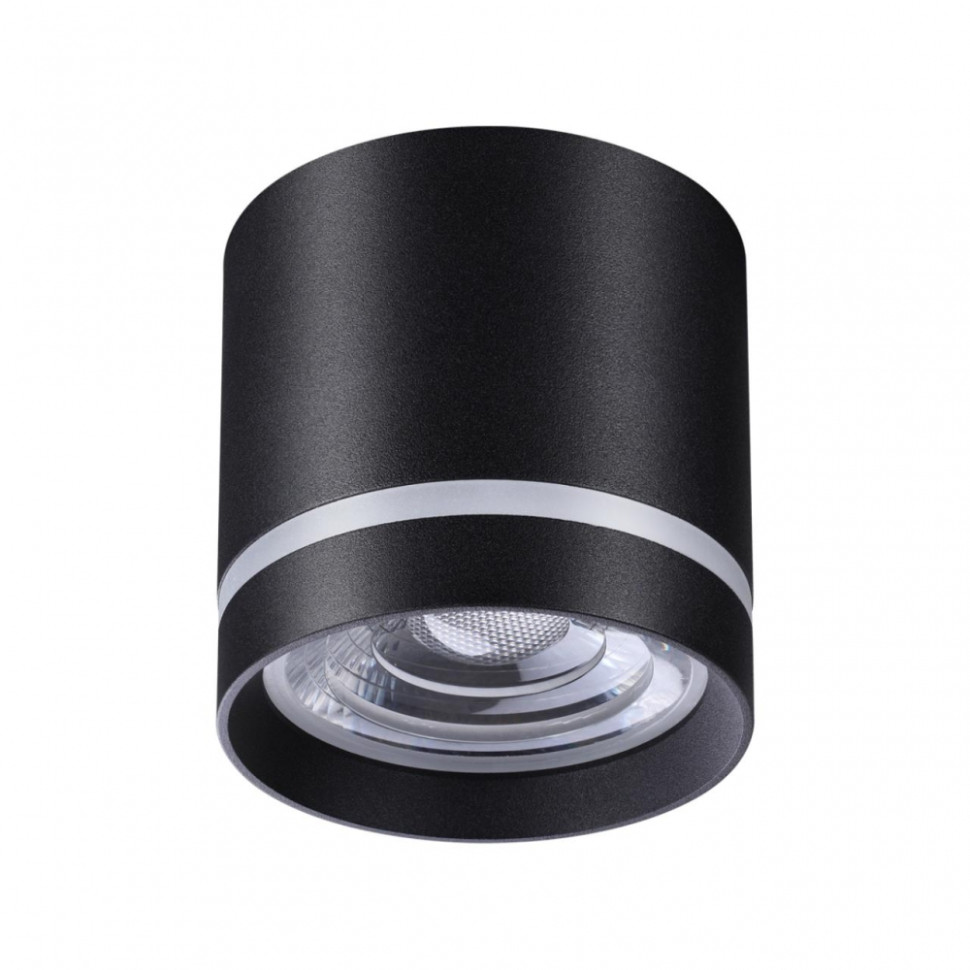 Потолочный накладной светодиодный светильник Novotech Arum 358491, цвет черный - фото 1