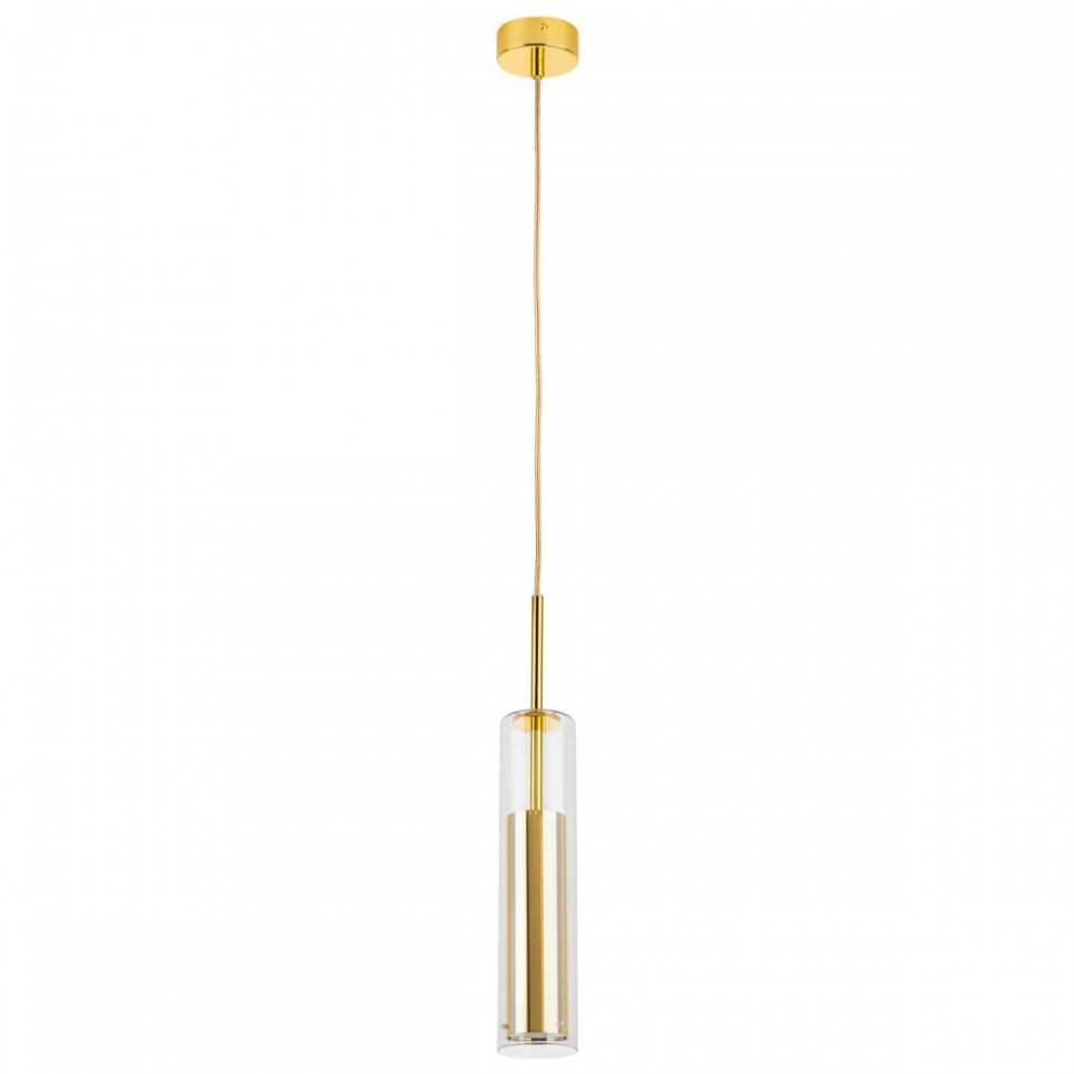 Подвесной светильник Lightstar Cilino 756012, цвет золотой - фото 1