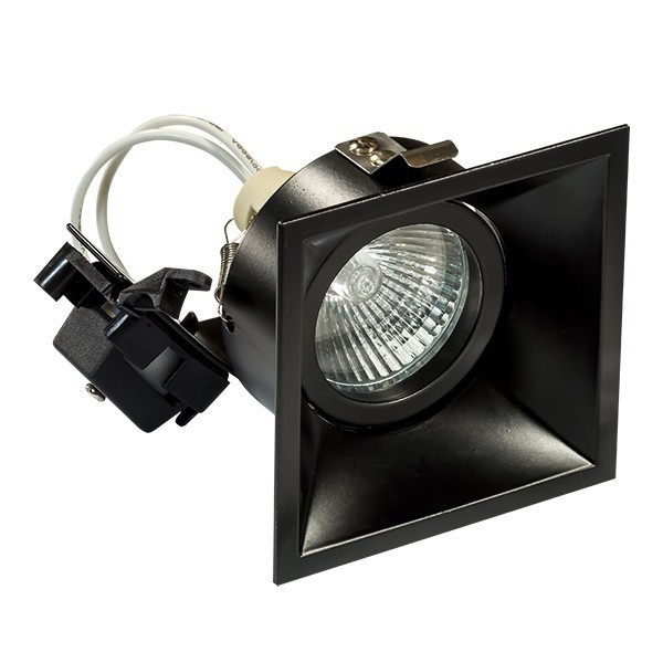 214507 Встраиваемый точечный светильник Lightstar Domino, цвет черный - фото 1