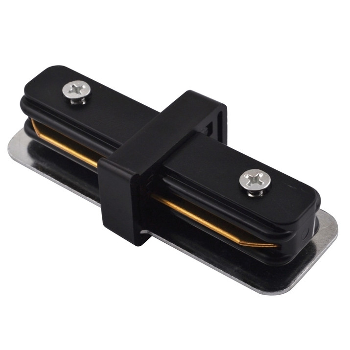 Коннектор прямой для однофазного шинопровода Arte Lamp Track Accessories A130206, цвет черный - фото 1
