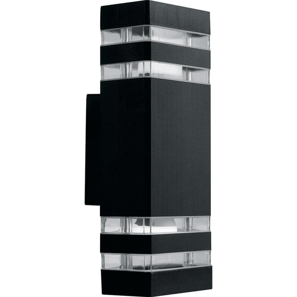 Садово-парковый настенный светильник Сеул Feron DH0807 (41154), цвет черный - фото 1