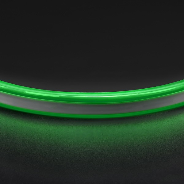 1м. Неоновая лента зеленого цвета 9,6W, 220V, 120LED/m, IP65 Lightstar Neoled 430107 коннектор к неоновым лентам средний neoled lightstar 430188