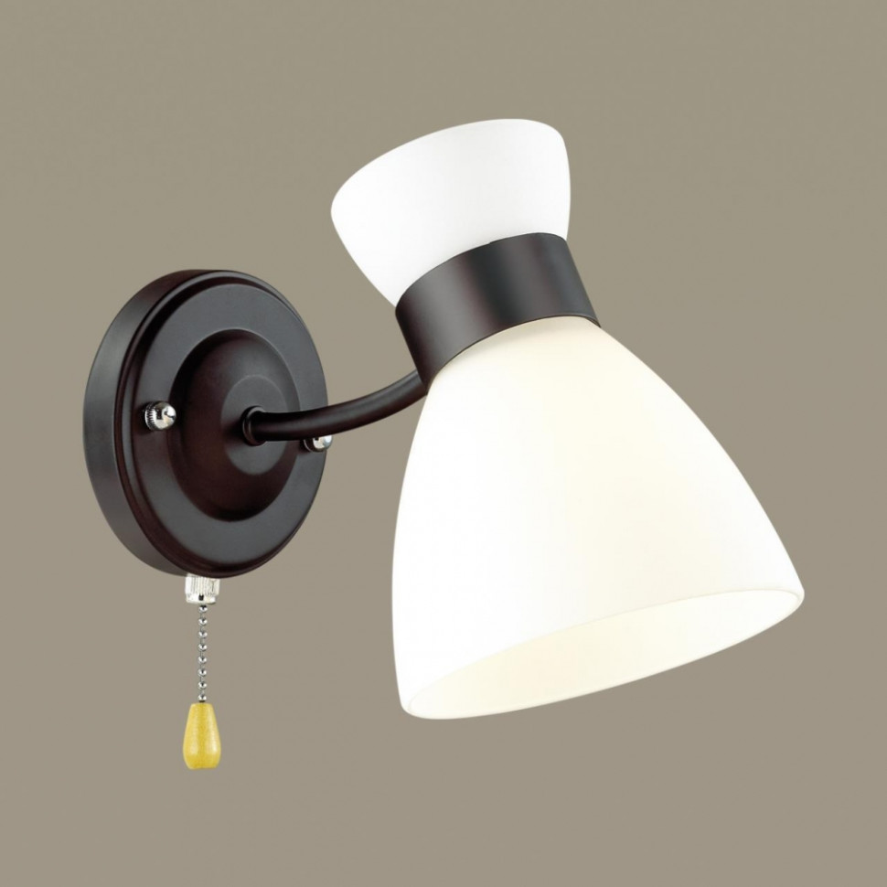 Бра со светодиодной лампочкой E27, комплект от Lustrof. №266920-642512, цвет черный - фото 4