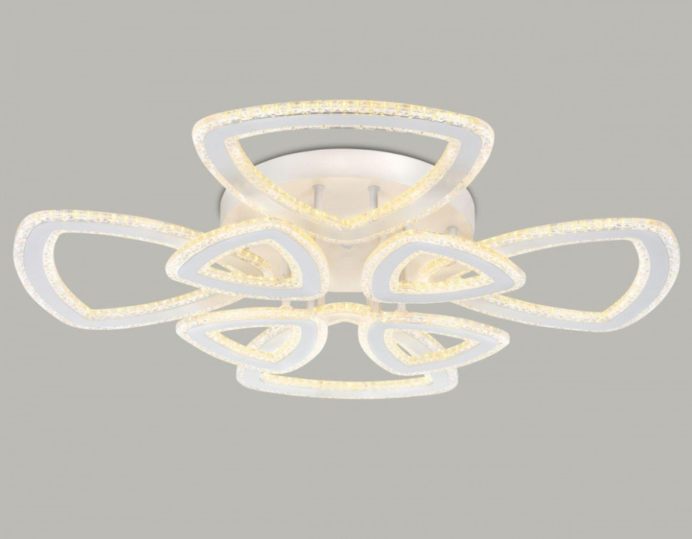 Умная потолочная люстра с пультом ДУ Ambrella light Acrylica Original FA8863, цвет белый - фото 4