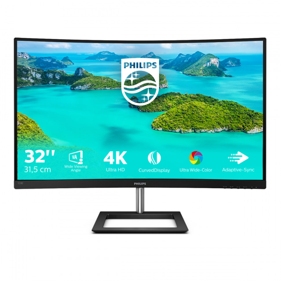 Монитор LCD 31.5'' [16:9] 3840x2160(UHD 4K) Black Philips 328E1CA (00/01) 328E1CA (00/01) - фото 1