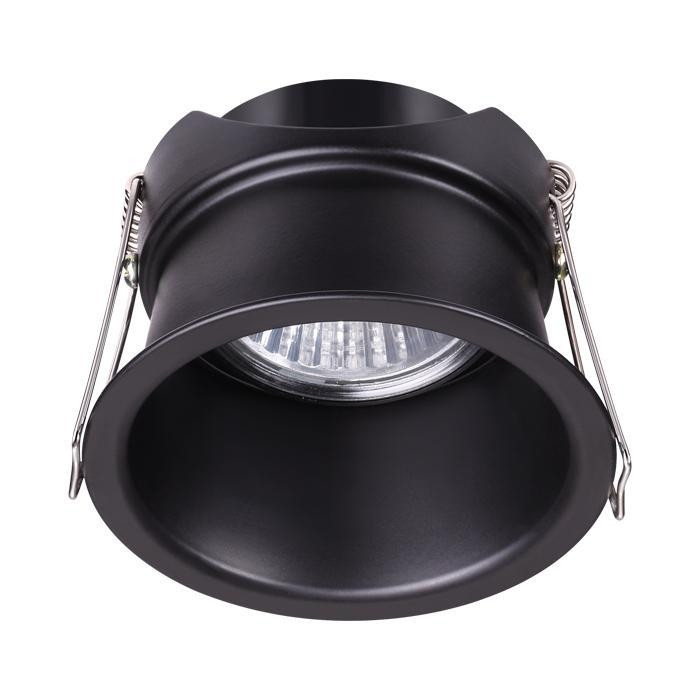 Точечный светильник со светодиодной лампочкой GU10, комплект от Lustrof. №141741-644514, цвет черный