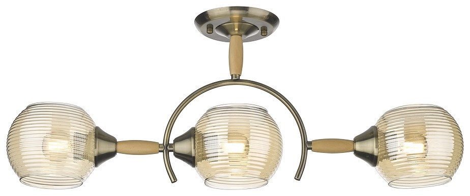 Потолочный светильник с лампочками Velante 214-507-03+Lamps, цвет бронза 214-507-03+Lamps - фото 2