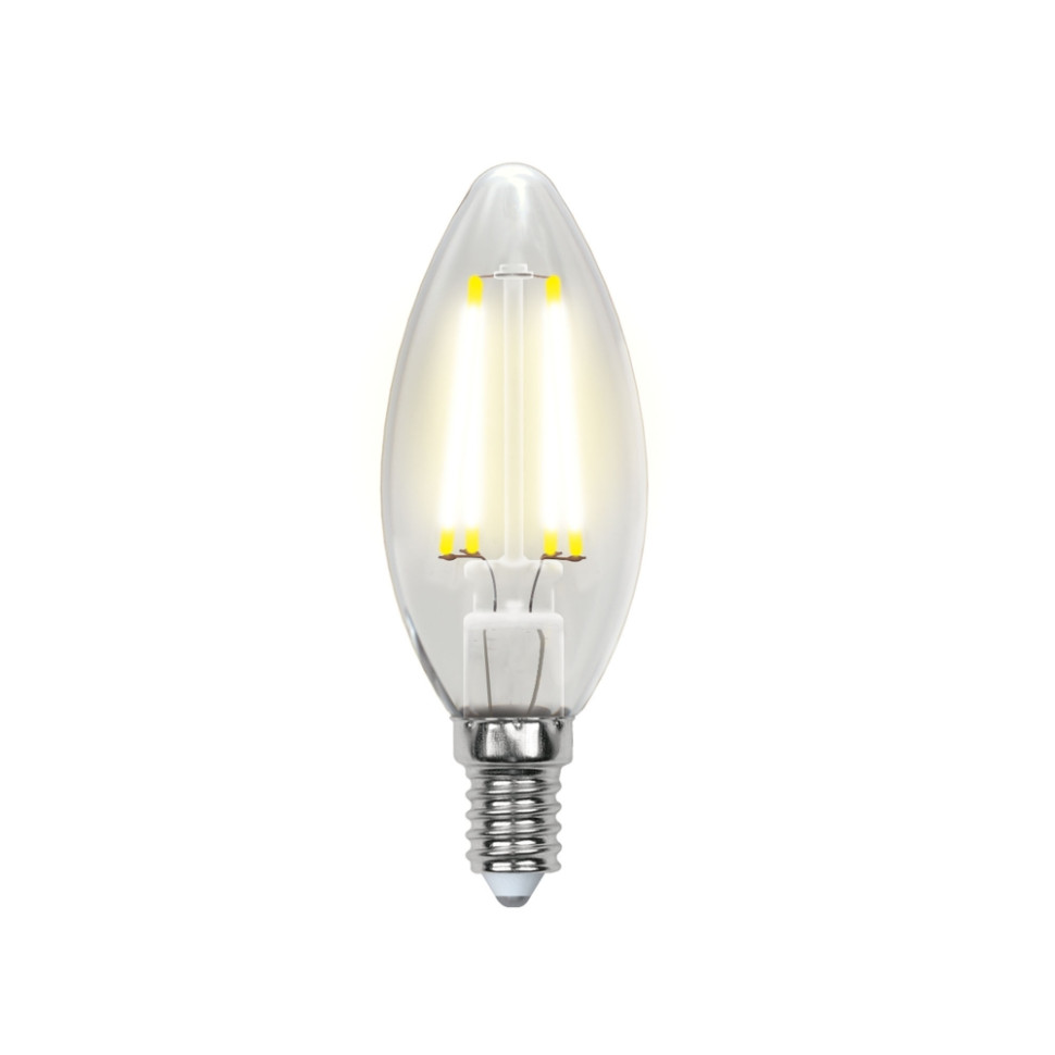 Филаментная светодиодная лампа E27 10W 3000K (теплый) Air Uniel LED-G95-10  LED-C35-7.5W-WW-E14-CL GLA01TR LED-C35-7,5W/WW/E14/CL GLA01TR картон - фото 1