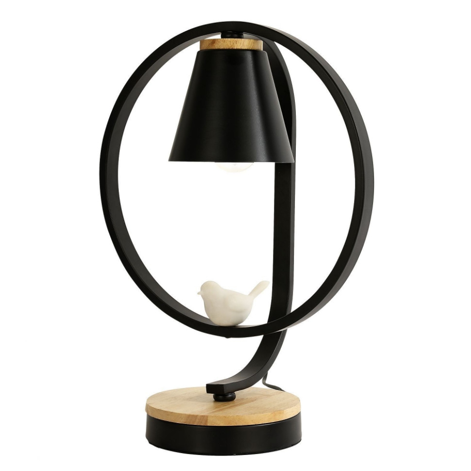 Настольная лампа с лампочкой F-promo Uccello 2938-1T+Lamps E27 P45, цвет матовый черный 2938-1T+Lamps E27 P45 - фото 2